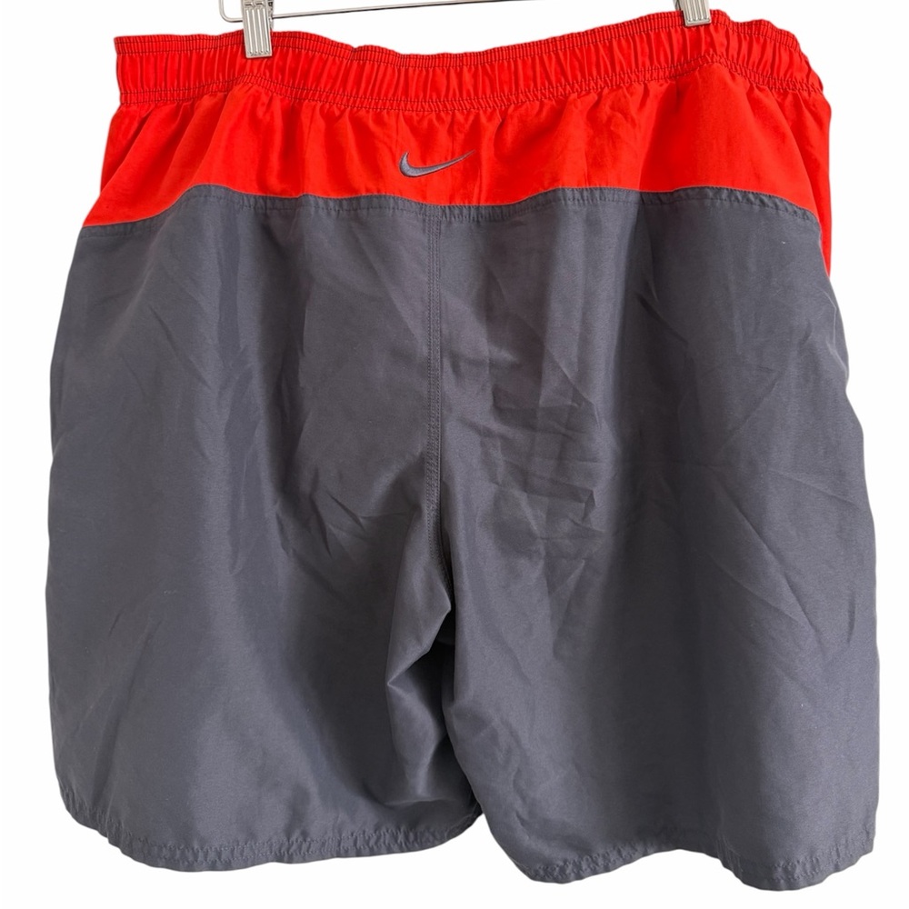 Nike Gray and Orange Athletic Shorts - Picture 2 of 5